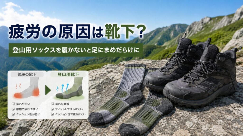 登山用ソックスの選び方