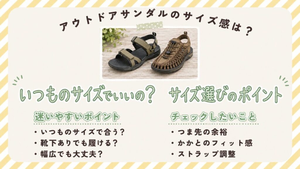 アウトドアサンダル