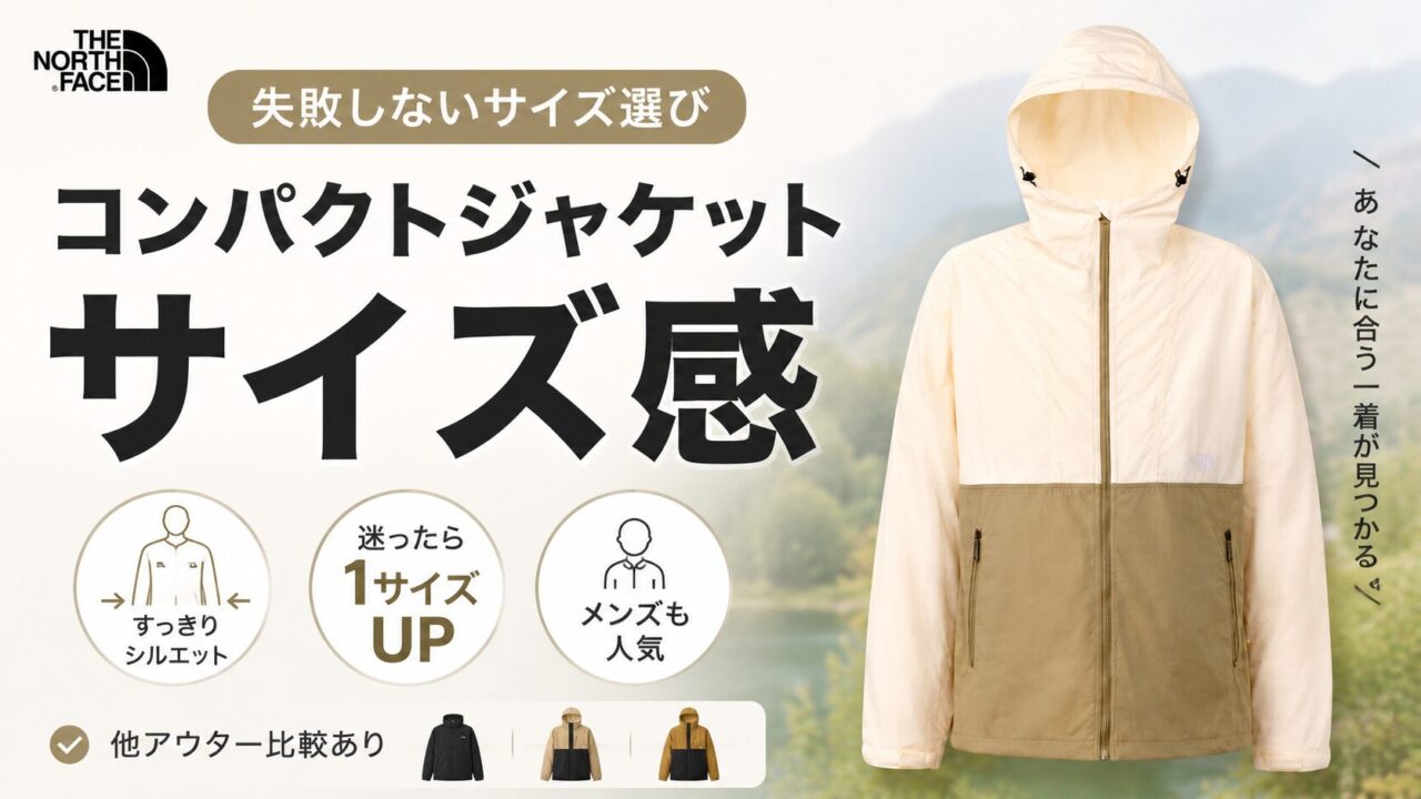 【人気】ノースフェイス コンパクトジャケット ユニセックスMサイズ FI オーバーサイズが人気？ ザ・ノースフェイス コンパクトジャケットの
